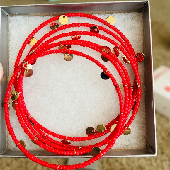 Nordstrom Red & Gold bracelet - Picture 1 of 2
